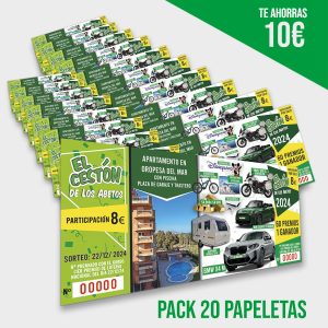Pack de 20 Papeletas